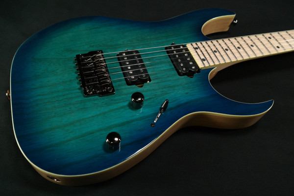 Ibanez RG652AHMFXNGB RG Prestige 6str Electric Guitar w/Case - Nebula Green Burst 020