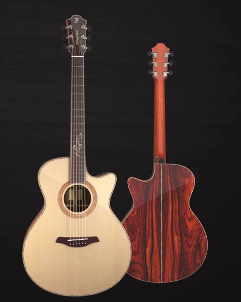 Furch Red Gc-LC Anthem Grand Auditorium Cutaway Alpine Spruce Cocobolo Back and Sides with Anthem Pickup