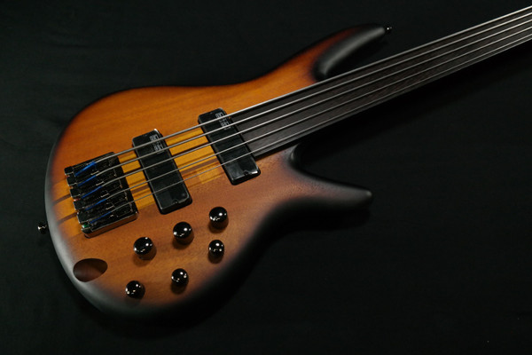 Ibanez SRF705BBF SR Bass Workshop 5str Electric Bass - Fretless - Brown Burst Flat 362