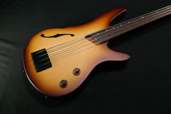 Ibanez SRH500FNNF SR Bass Workshop 4str Electric Bass - Hollow Body Fretless - Natural Browned Burst Flat 723