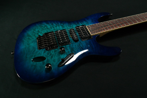 Ibanez S670QMSPB S Standard 6str Electric Guitar  - Sapphire Blue 975