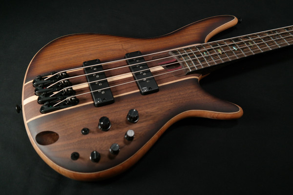 Ibanez SR1350BDUF SR Premium 4str Electric Bass w/Bag - Dual Mocha Burst Flat 062