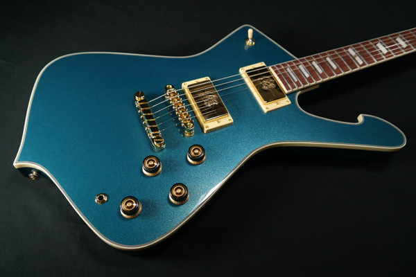 Ibanez Iceman 6str Electric Guitar w/Bag - Antique Blue Metallic - 264