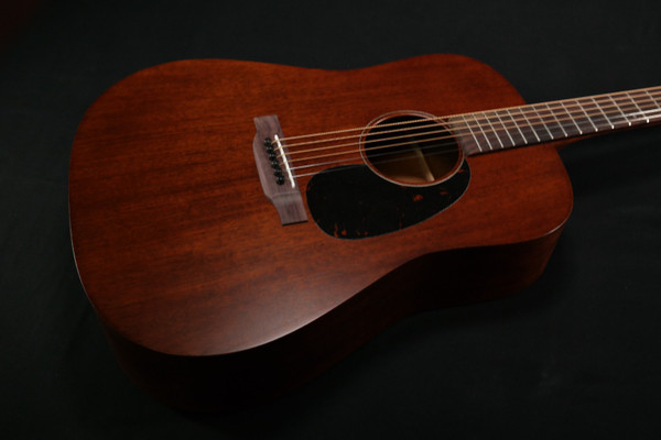 Martin Guitar D-15M with Gig Bag, Acoustic Guitar for the Working Musician, Mahogany Construction, Satin Finish, D-14 Fret, and Low Oval Neck Shape 646