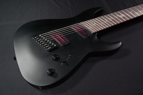 Schecter 2477 Damien-8 Multiscale 8-String Guitar, Rosewood Fretboard, Satin Black 239