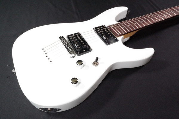 Schecter 432 C-6 Deluxe Solid-Body Electric Guitar - Satin White 314