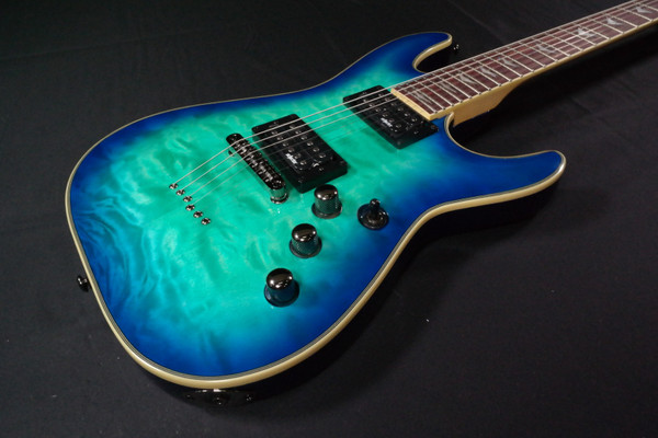 Schecter Guitar Research 2015 Omen Extreme-6 Electric Guitar Ocean Blue Burst - 548