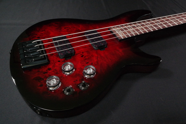 Schecter Guitar Research Omen Elite-4 4 String Electric Bass Guitar Black Cherry Burst - 936