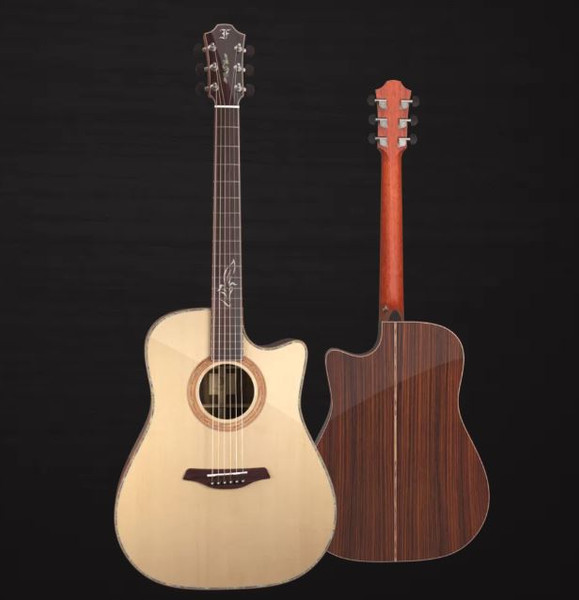 Furch Red Dc-SR Hard case Cutaway Dreadnought Model (Spruce/Rosewood) With Anthem Pickup