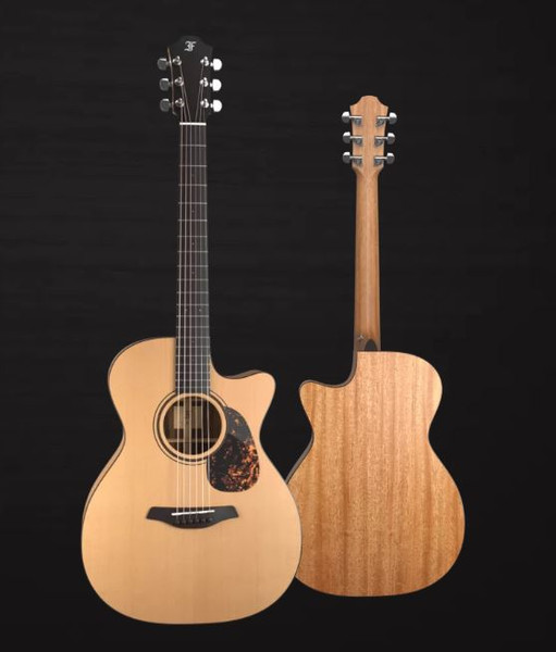 Furch Blue OMC-CM 43 MM Nut Custom Order Orchestra Model Cutaway (Cedar/Mahogany) With Stage Pro Element Pickup