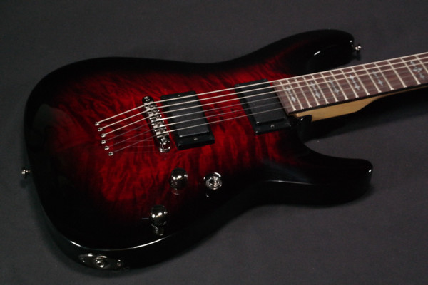 Schecter Guitar Research Demon-6 Electric Guitar Crimson Red Burst - 462