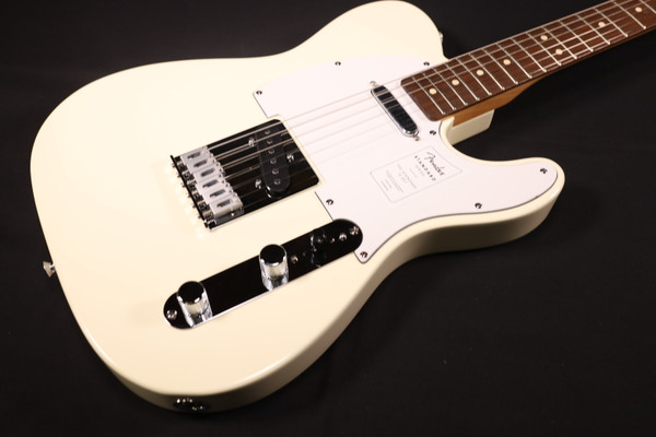 Fender Standard Telecaster Laurel Fingerboard White Pickguard Olympic White 552