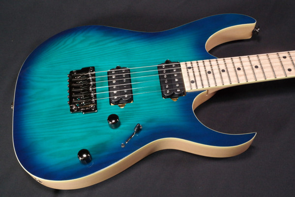 Ibanez RG652AHMFX Prestige RG Series 6-String Electric Guitar Nebula Green Burst - 106