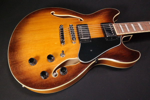 Ibanez Artcore AS73 Semi-Hollow Electric Guitar, Bound Rosewood, Tobacco Brown - 840