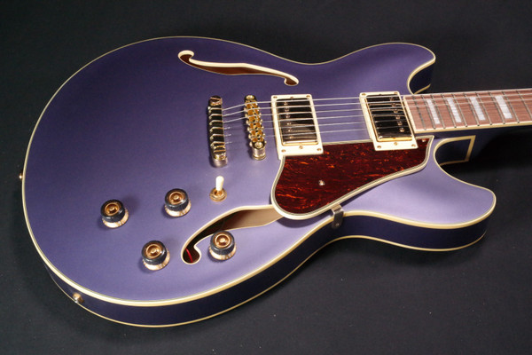 Ibanez AS73GMPF AS Artcore Guitar - Metallic Purple Flat 888