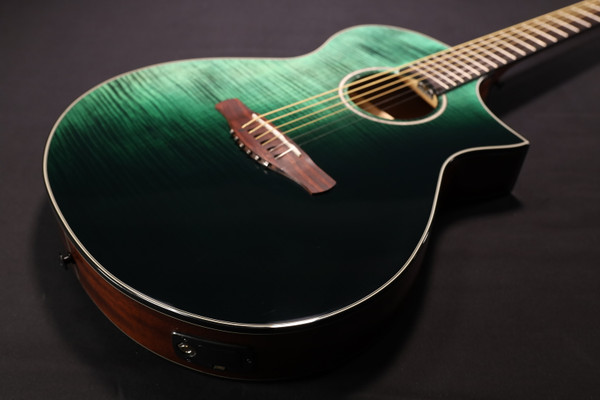 Ibanez AEWC32FMGSF Dark Green Sunset Fade High Gloss 962