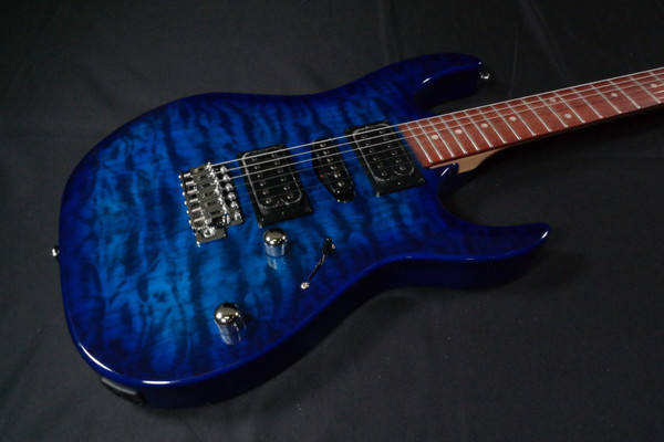 Ibanez GRX70QATBB Electric Guitar - Transparent Blue Burst 551