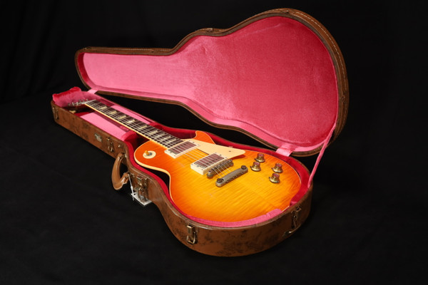 Gibson Custom Shop 1960 Les Paul Standard Reissue Heavy Aged Tangerine Burst - LPR60HATGBNH1 111