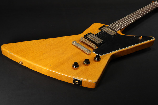 Gibson Custom Shop CUSTOM ORDER 58 Korina Explorer Black Pcikguard Antique Natural Murphy Lab HEAVY AGED