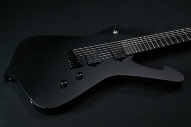 Ibanez ICTB721BKF Iceman Iron Label 7str Electric Guitar w/Bag - Black ...