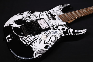 792 Jackson X Series Dinky DK1 H Electric Guitar, Skull Kaos
