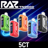 RAZ TN9000 12ML 9000 PUFFS DISPOSABLE VAPE - 5 CT
