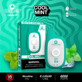 VAPEOHM SUPREME 5% NIC 6000 PUFFS RECHARGEABLE DISPOSABLE 12ML