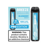 BREEZE SMOKE PRO 5% DISPOSABLE VAPE 6ML 2000 PUFFS (BLUEBERRY MINT FLAVOR)

Introducing the Breeze Smoke Pro 5% Disposable Vape in Blueberry Mint Flavor, a 6ml device offering 2000 puffs of a delightful fusion of sweet blueberry and refreshing mint.