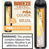 BREEZE SMOKE PRO 5% DISPOSABLE VAPE 6ML 2000 PUFFS