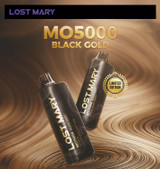 LOST MARY BLACK GOLD EDITION MO5000 DISPOSABLE VAPE 5000 PUFF