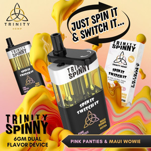 TRINITY HEMP SPINNY 6G DELTA 8 THC-A DUAL DISPOSABLE