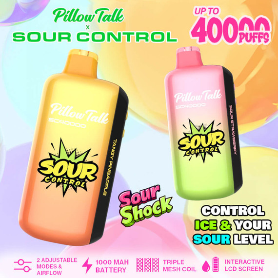 PILLOW TALK SC40000 (SOUR CONTROL) 40,000 PUFFS DISPOSABLE VAPE