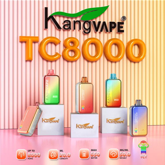 KANGVAPE 5% TC8000 RECHARGEABLE DISPOSABLE 8000 PUFFS