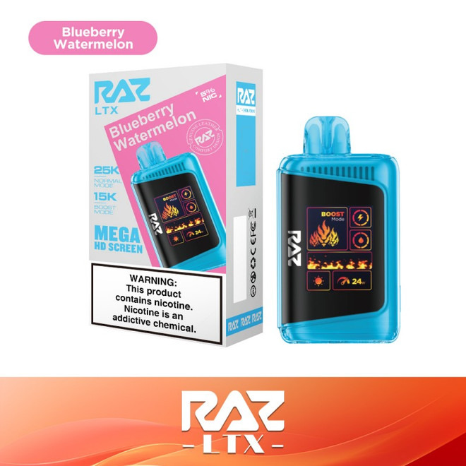 RAZ LTX 25,000 PUFFS DISPOSABLE VAPE - BLUEBERRY WATERMELON
