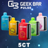 GEEK BAR PULSE 16ML 15000 PUFFS RECHARGEABLE DISPOSABLE VAPE - 5 CT