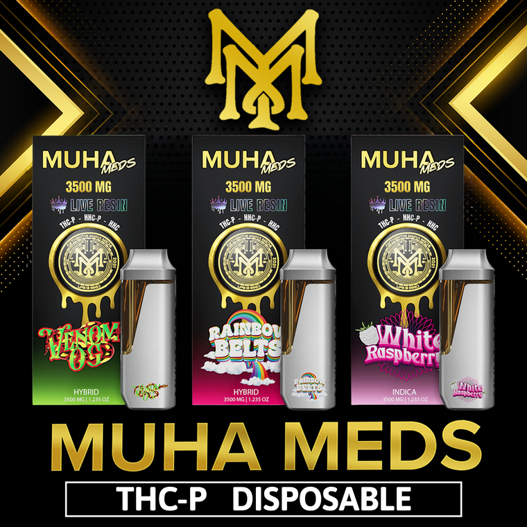 MUHA MEDS - LIVE RESIN THCP + HHC-P + HHC 3.5G DISPOSABLE