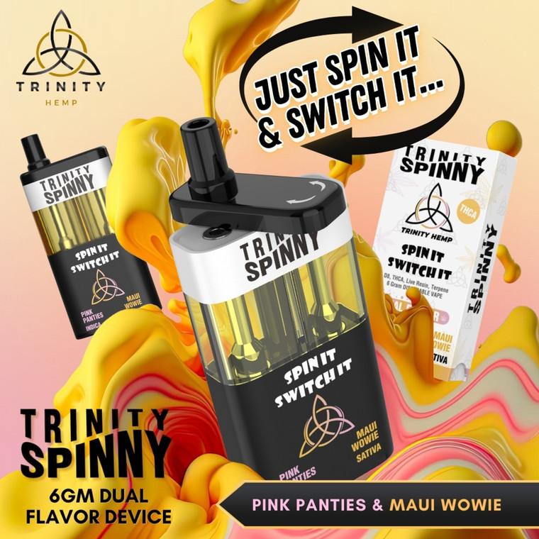 TRINITY HEMP SPINNY 6G DELTA 8 THC-A DUAL DISPOSABLE