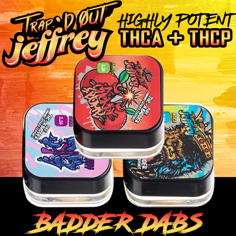 HIXOTIC TRAP'D OUT JEFFREY THC-A BADDER DAB 2.2Gs