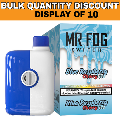MR FOG SWITCH 15ML 5500 PUFFS RECHARGEABLE DISPOSABLE