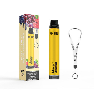 MR. FOG MAX PRO 5% DISPOSABLE DEVICE 7ML (2000 PUFFS)