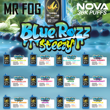 MR FOG NOVA STEEZY EDITION 36,000 PUFFS DISPOSABLE VAPE - NEW