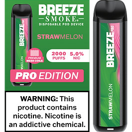BREEZE SMOKE PRO 5% DISPOSABLE VAPE 6ML 2000 PUFFS
