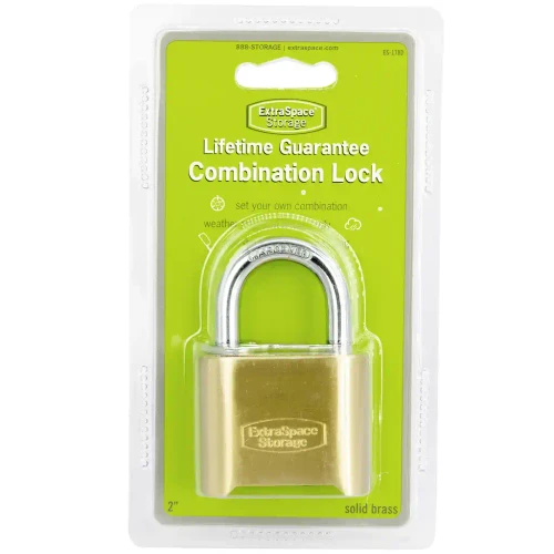 Brass Combination Lock by Extra Space Storage