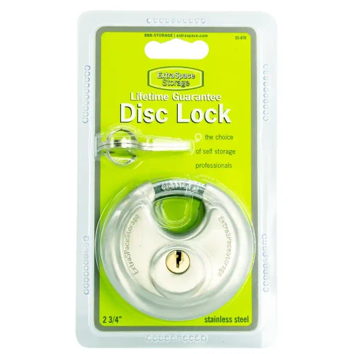 Extra Space Stainless Steel 2-3/4" Disc Lock
