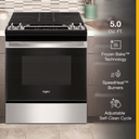 5.0 Cu. Ft. Whirlpool® Gas Range with Frozen Bake™ Technology WEG515S0LS