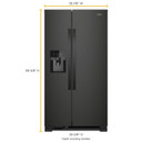 Whirlpool® 36-inch Wide Side-by-Side Refrigerator - 25 cu. ft. WRS335SDHB