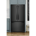 Whirlpool® 36-inch Wide French Door Refrigerator with Water Dispenser - 25 cu. ft. WRF535SWHB