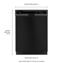 Whirlpool® Heavy-Duty Dishwasher with 1-Hour Wash Cycle WDF331PAHB