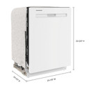 Maytag® 24” Top Control Dishwasher with Dual Power Filtration, PowerBlast® Cycle and 3rd Level Rack - 47 dBA MDB8959SKW