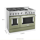 KitchenAid® 48'' Smart Commercial-Style Gas Range with Griddle KFGC558JAV